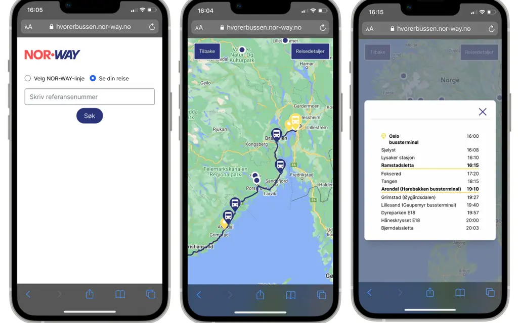 Mobile view of Find my bus