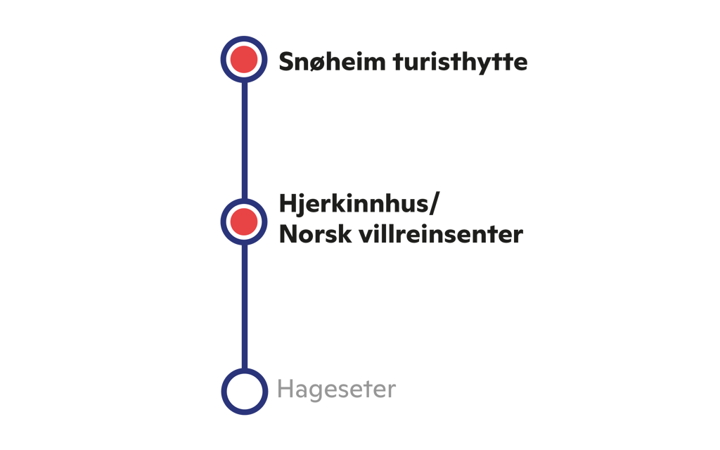 Rute Snøhiembussen